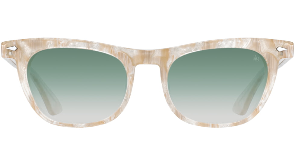 AO Lucinda Sunglasses - Womens, Champagne Shell, SunVogue Green Gradient AOLite Nylon Lenses, Champagne Shell / SunVogue Green Gradient Lens, 51-20-140, LUC151ST--EGN