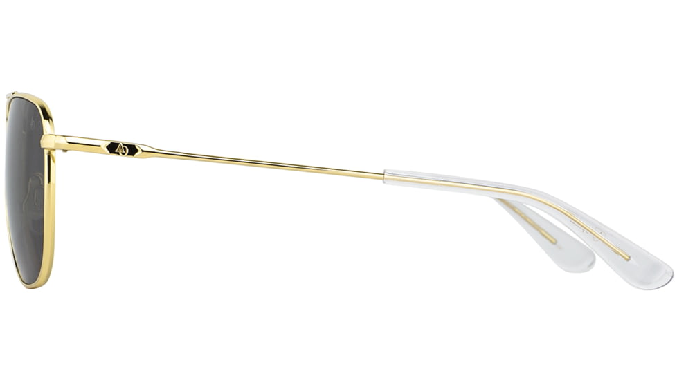 AO Original Pilot Sunglasses, Gold Frame, 52 mm Gray SkyMaster Glass Lenses, Standard Temple, Polarized, 738921549406