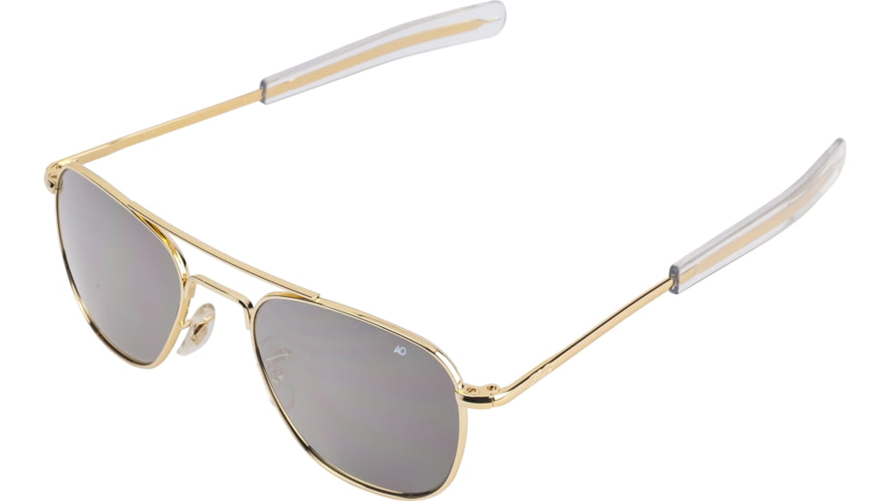 AO Original Pilot Sunglasses, Bayonet, Gold Frame, Silver Mirror Lens, 52mm, 32291