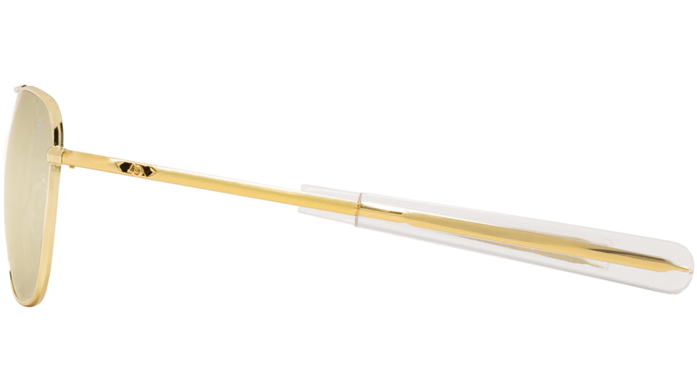 AO Original Pilot Sunglasses, Gold Frame, 52 mm SunFlash Gold Mirror SkyMaster Glass Lenses, Bayonet Temple,738921564508