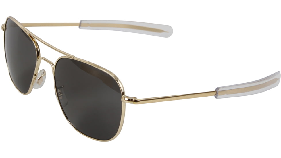 AO Original Pilots Sunglasses, Gold Frame, Grey Lens, 52 mm, OP-352BTSMGYN-P