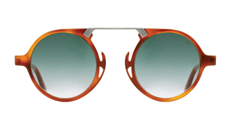 AO Oxford Sunglasses, Havana Gunmetal Frame, SunVogue Green Gradient AOLite Nylon Lenses, 44-24-145 B45, OXF244ST--EGN