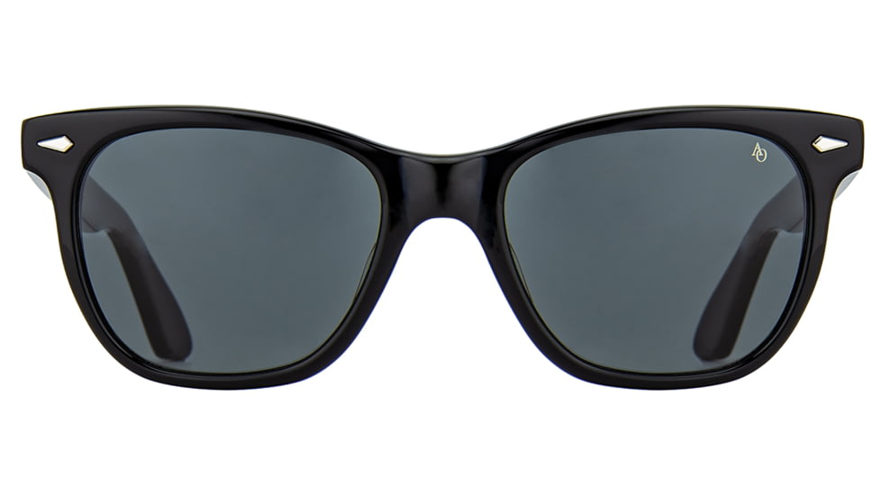 AO Saratoga Sunglasses, Black, True Color Gray AOLite Nylon Lenses, 52-19-145 B42, SAR352ST--GYN