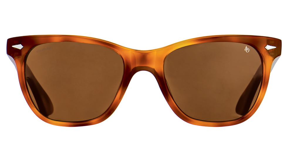 AO Saratoga Sunglasses, Havana, Cosmetan Brown AOLite Nylon Lenses, Polarized, 52-19-145 B42, SAR452ST--BNN-P