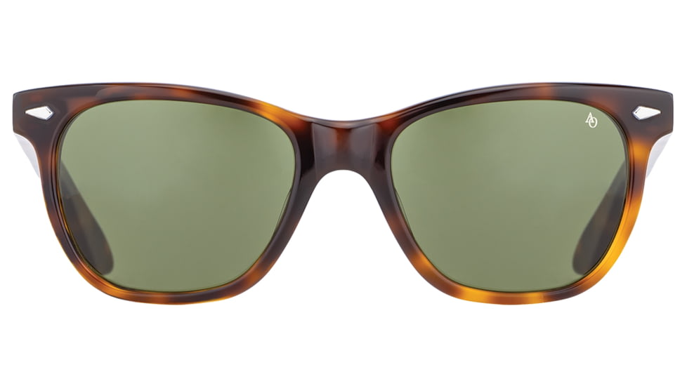 AO Saratoga Sunglasses, Tortoise, Calobar Green AOLite Nylon Lenses, 52-19-145 B42, SAR152ST--GNN