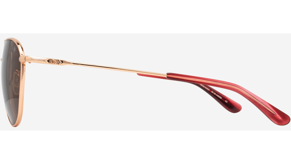 AO Sebring Sunglasses - Womens, Rose Gold Frame, Cosmetan Brown AOLite Nylon Lenses, 55-19-140, SEB255STPKBNN