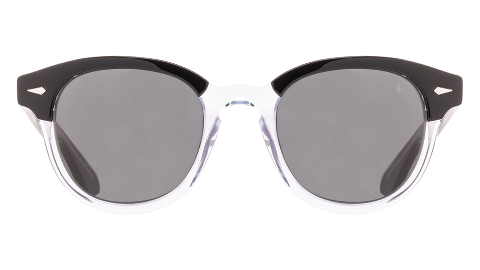 AO Times Sunglasses, Black Crystal Frame, True Color Gray AOLite Nylon Lens - 49-21-145, TIM349ST-GYN