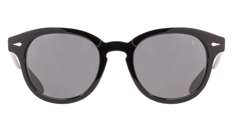 AO Times Sunglasses, Black Frame, True Color Gray AOLite Nylon Lens - 49-21-145, TIM549ST-GYN