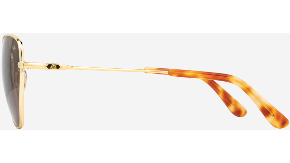 AO Whitney Sunglasses - Womens, Gold Frame, Cosmetan Brown AOLite Nylon Lenses, 51-19-145, WHI358STHABNN