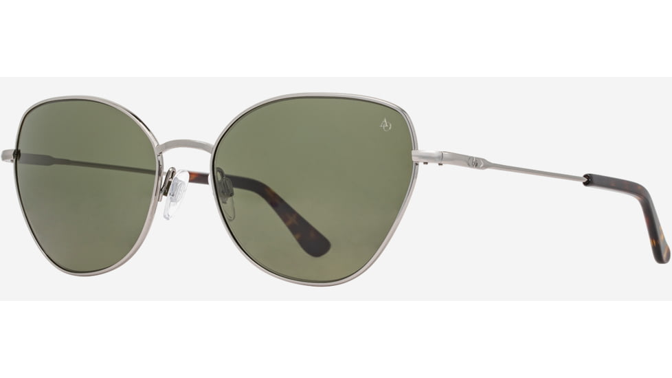 AO Whitney Sunglasses - Womens, Gunmetal Frame, Calobar Green AOLite Nylon Lenses, 51-19-145, WHI258STTOGNN