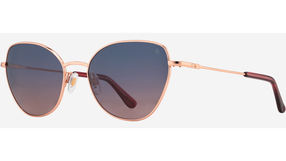 AO Whitney Sunglasses - Womens, Rose Gold Frame, SunVogue Pink Gradient AOLite Nylon Lenses, 51-19-145, WHI158STPKPGN