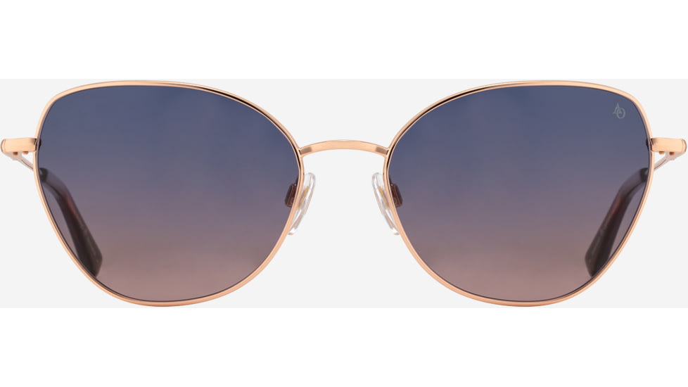 AO Whitney Sunglasses - Womens, Rose Gold Frame, SunVogue Pink Gradient AOLite Nylon Lenses, 51-19-145, WHI158STPKPGN