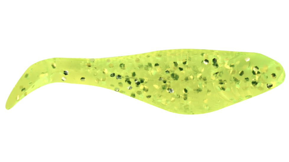 Apex Tackle 16 Shad 1in Chartreuse/Silver Flake, AP-SH1-16