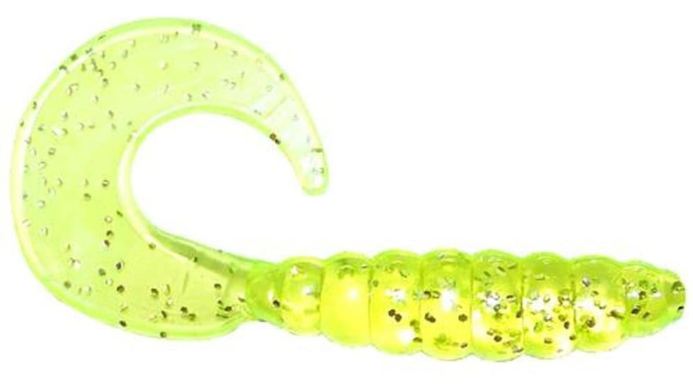 Apex Tackle Rigged Grubs 1/4oz Chartreuse Glitter 5pk, J514-CHT