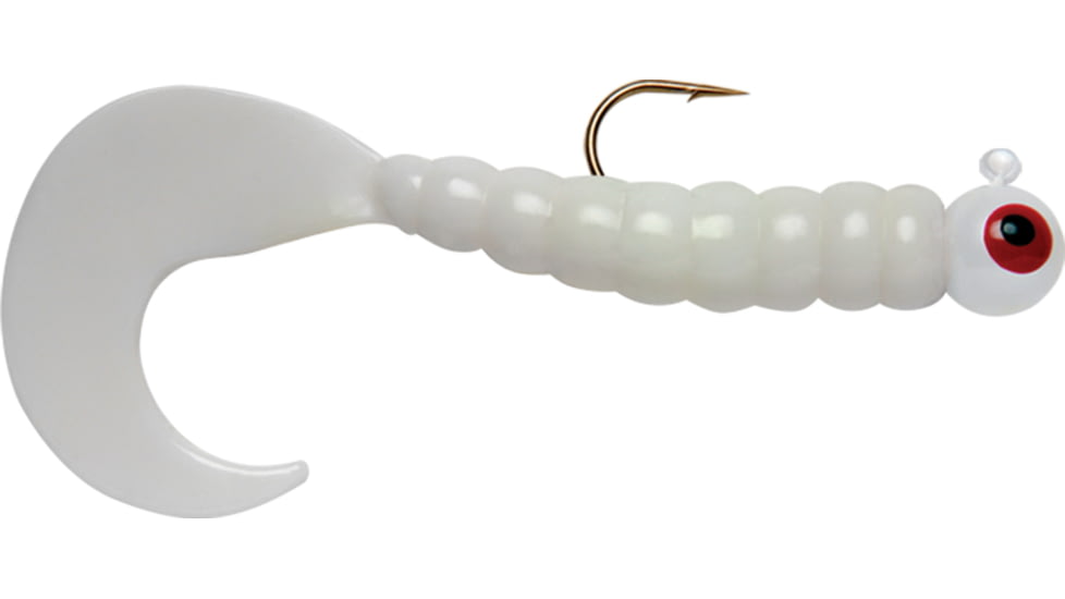 Apex Tackle Rigged Grubs 1/8oz White 5pk, J518-WHT