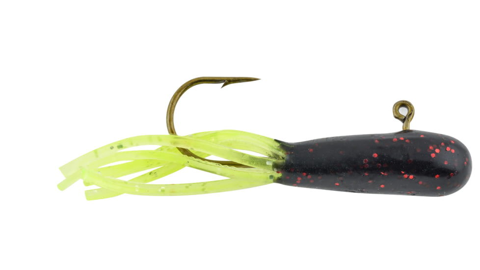 Apex Rigged Tube 1.5" Black/Chartreuse Glitter 5pk, APMT15R-25