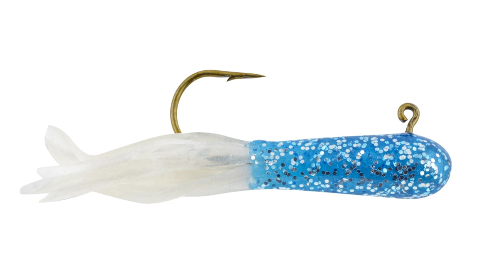 Apex Rigged Tube 1.5" Blue/Chartreuse Glitter 5pk, APMT15R-75