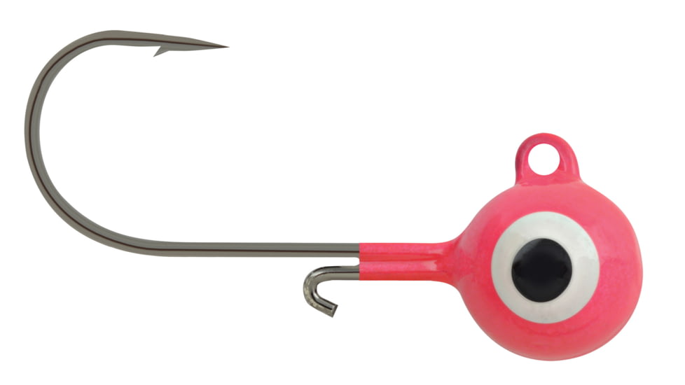 Apex Tackle Round Head Jig, Pink, 1/8oz, AP-RH18-30