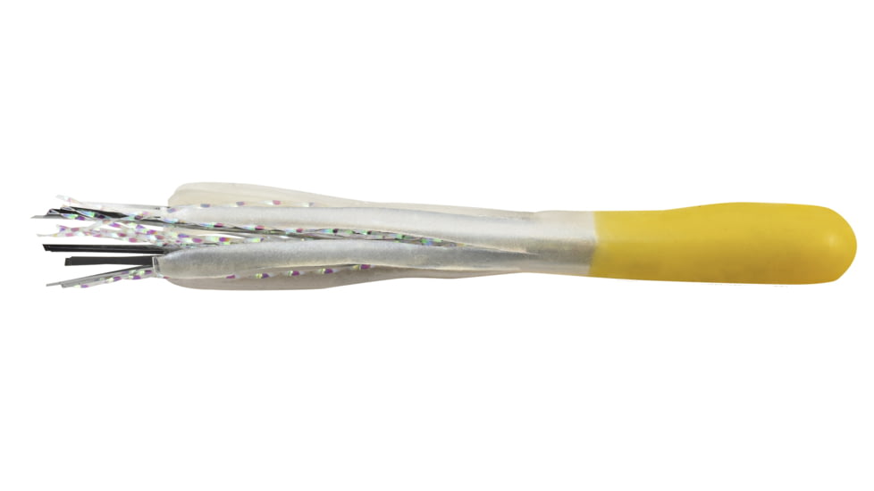 Apex Tinsel Tube 1.5" Yellow/White 10pk, APT15-10-52