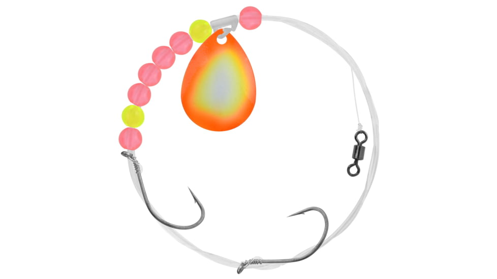 Apex Tackle Waly Spin Rig Number 3 Chartreuse/Orange, AP-CR3-32