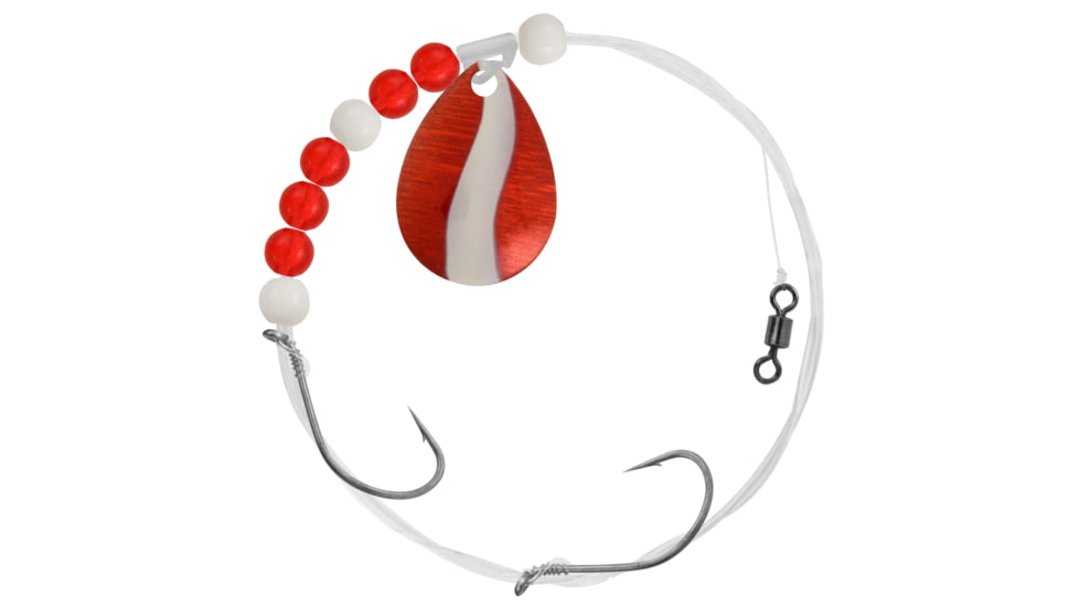 Apex Tackle Waly Spin Rig Number 4 Red/White, AP-CR4-1