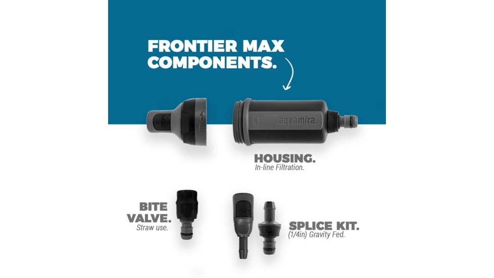 Aquamira Frontier Max Filter System - Worldwide RED Line, Red, 67018