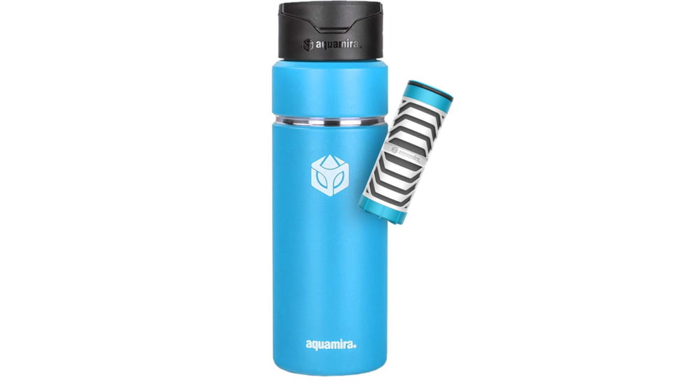 Aquamira SHIFT 24oz Filter Bottle - Everyday BLU Line, Blue, 67605