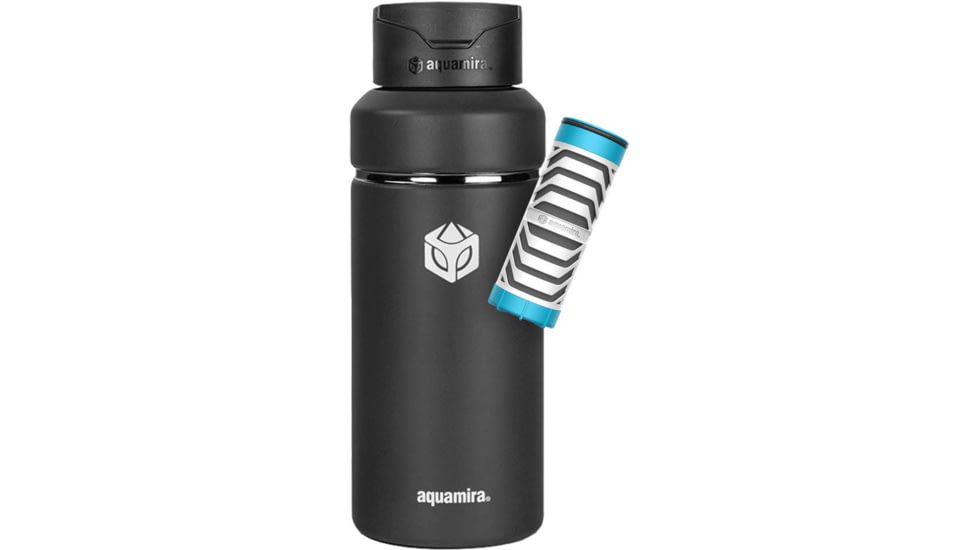 Aquamira SHIFT 32oz Filter Bottle - Everyday BLU Line, Black, 67621
