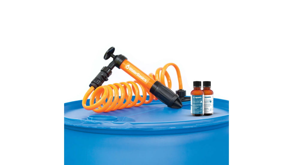 Aquamira WaterBasics Emergency Pump and Filter, Orange, 67257