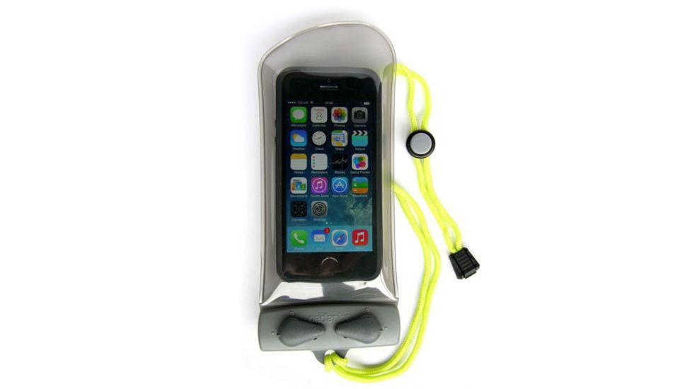 Aquapac Waterproof Phone Case, Mini iPhone 5/5S/5C/SE/6, Gray, 5 Year MFG Warranty, AQUA-108