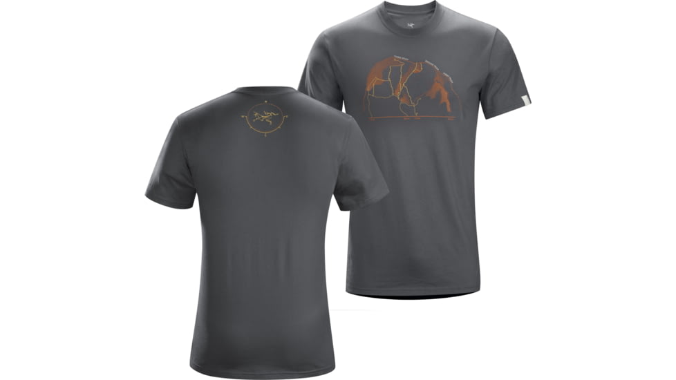 Arc'teryx 3 Peaks Short Sleeve Crew - Men's -Iron Anvil-Medium