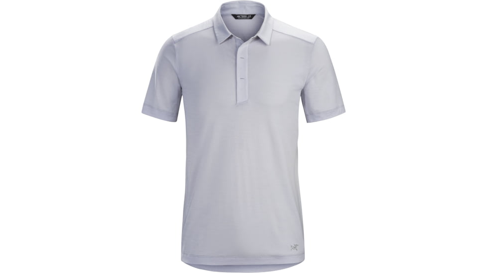 Arc'teryx A2B Men's Short Sleeve Polo, Delos Grey, Large, 325066