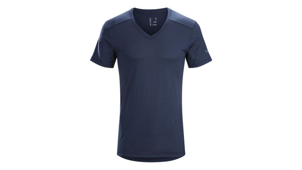 Arc'teryx A2B Men's V-Neck Shirt, Nighthawk, Large, 325108