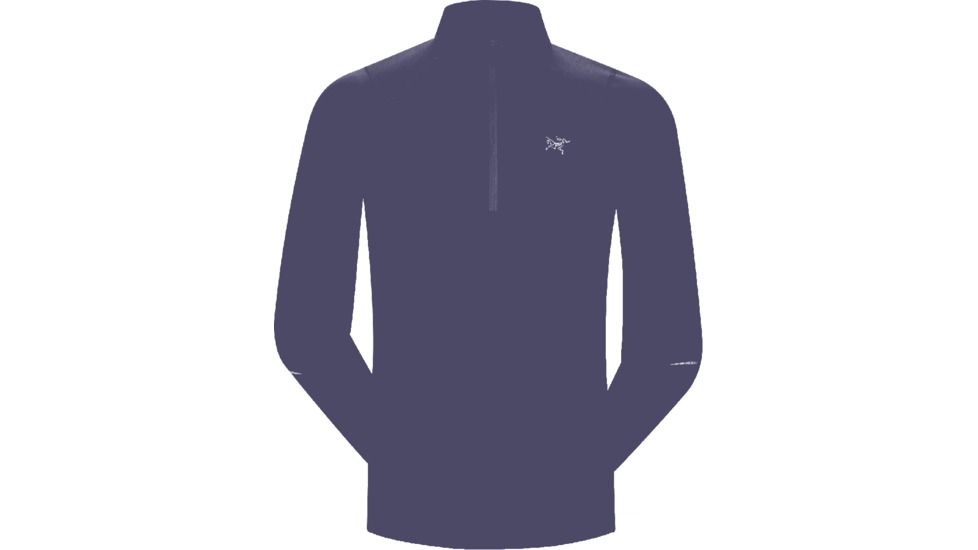 Accelerator Long Sleeve Zip Neck Shirt - Mens-Galaxy-Large