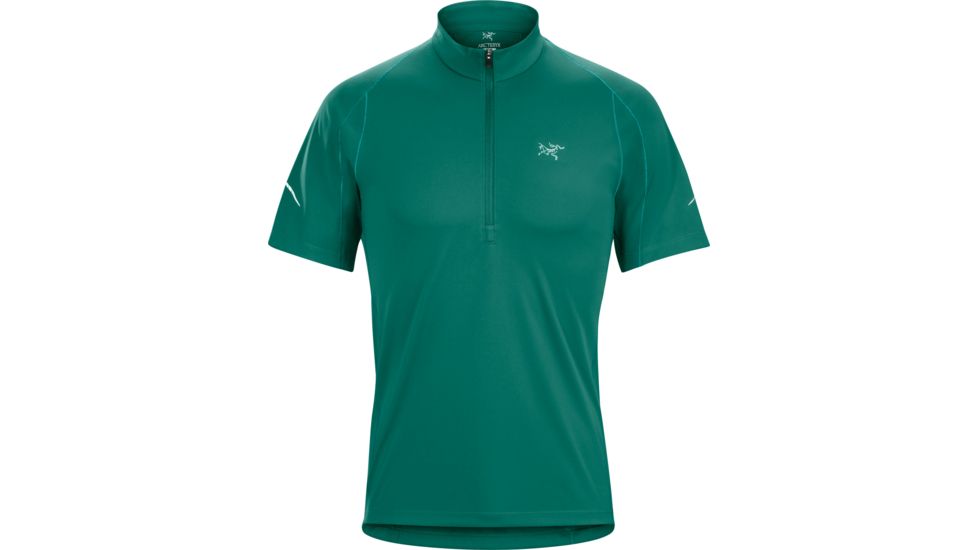 Arc'teryx Accelerator Zip Neck Short Sleeve - Men's-Planktonic-Medium