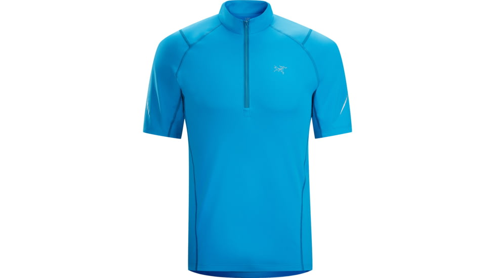 Arc'teryx Accelerator Zip Neck Short Sleeve - Men's-Riptide-Small