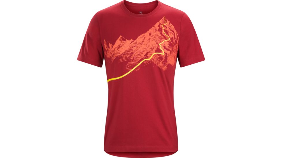 Arc'teryx Afterglo HW Short Sleeve T-Shirt - Men's-Volcano-Small