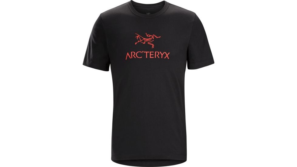 Arc'teryx Arc'word HW Short Sleeve T-Shirt - Men's-Black/Cardinal-Medium