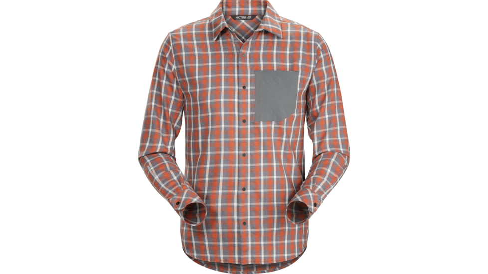 Arc'teryx Bernal Long Sleeve Shirt - Men's -Carbon Steel-Small