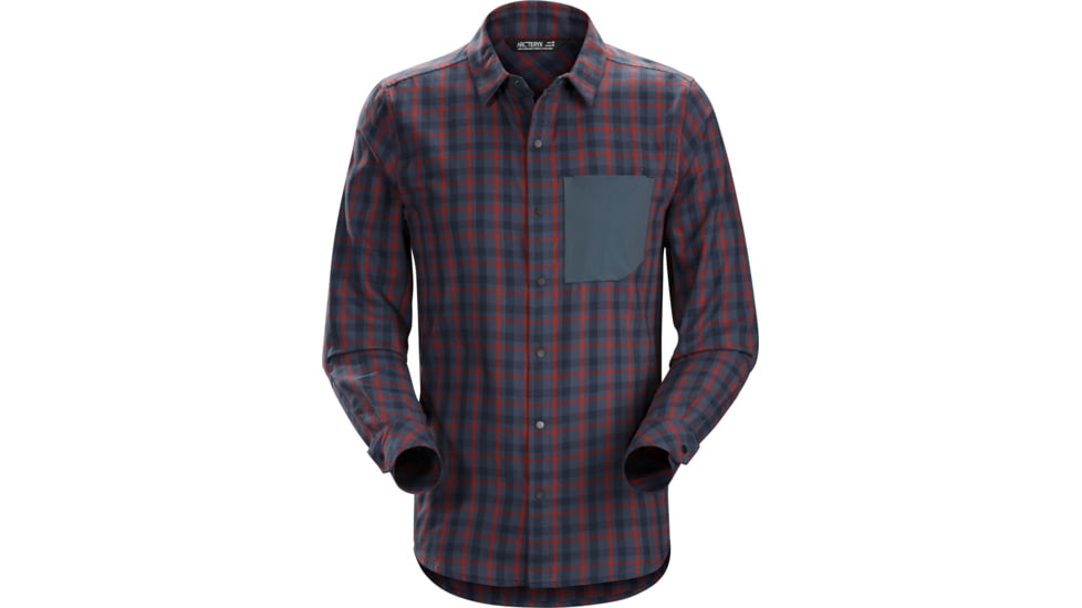 Arc'teryx Bernal Long Sleeve Shirt - Men's -Pompeii Nighthawk-Medium