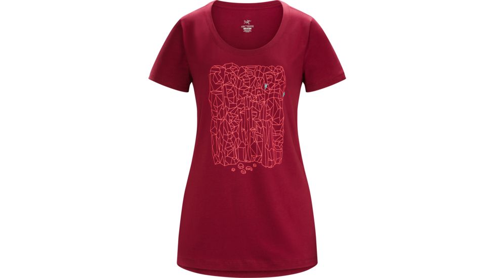 Arc'teryx Block Short Sleeve T-Shirt - Women's-Scarlet-X-Small