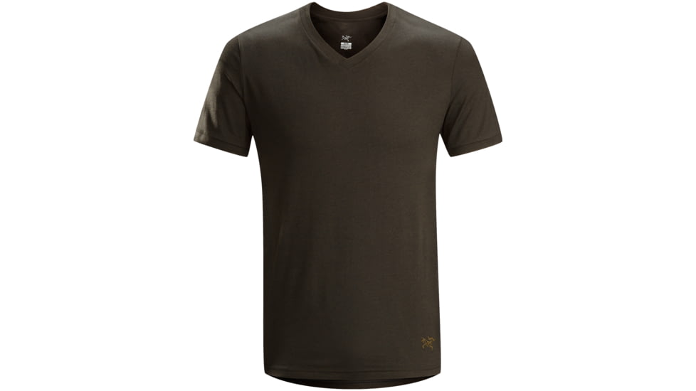 Arc'teryx Candidate V-Neck Short Sleeve Shirt - Men's-Black-Small