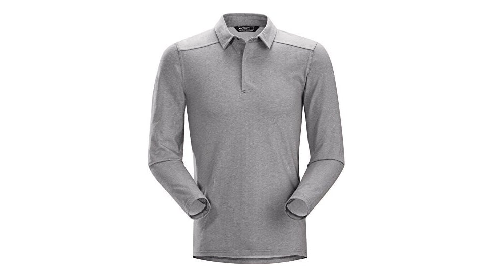 Arc'teryx Captive Long Sleeve Polo's-Galena-X-Large