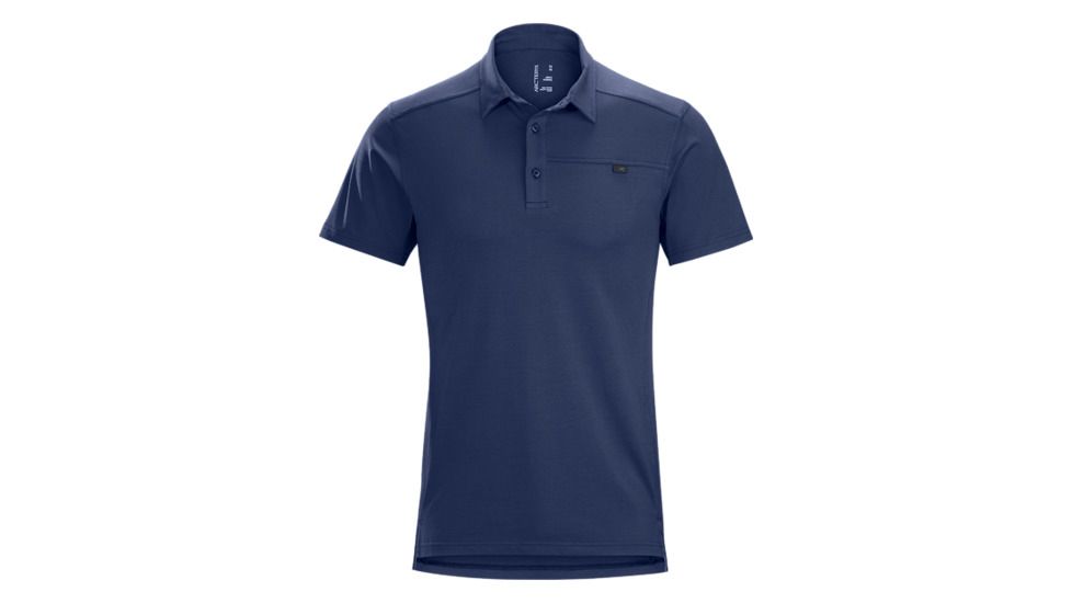 Arc'teryx Captive Short Sleeve Men's Polo, Nighthawk, 2XL, 325381