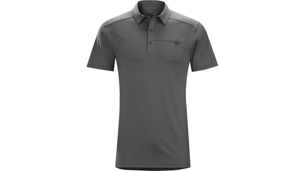 Arc'teryx Captive Short Sleeve Polo - Men's-Iron Anvil-Small