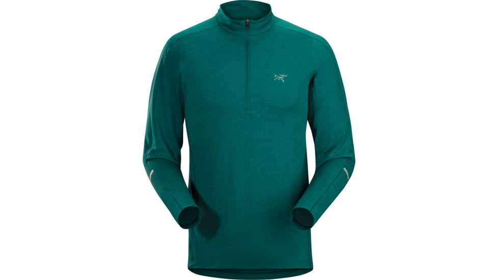 Arc'teryx Cormac Long Sleeve Zip Neck - Men's-Planktonic-X-Small