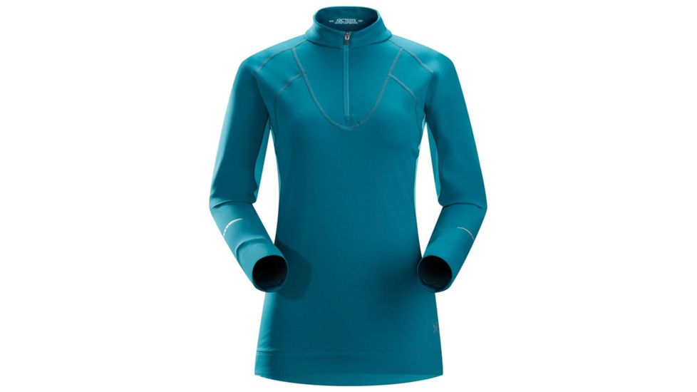 Arc'teryx Cyclic Zip Neck Top - Women's-Calypso-Medium