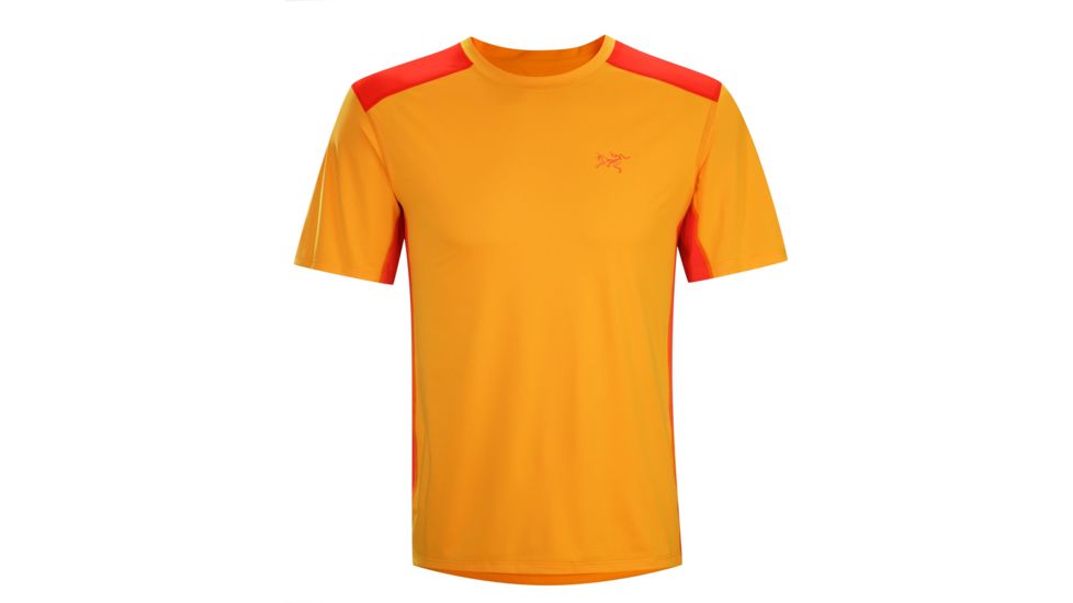 Arc'teryx Ether Crew Short Sleeve Shirt - Men's-Fire Water-Large