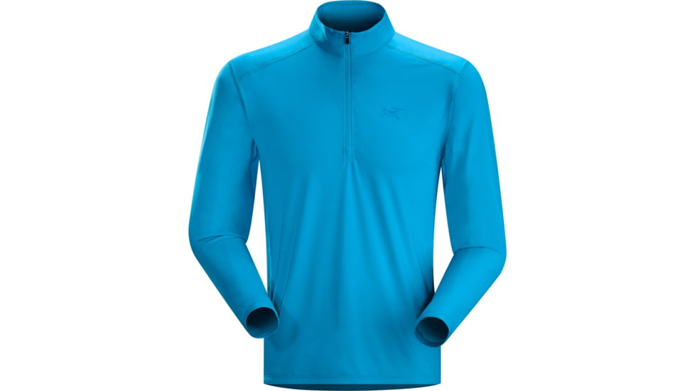 Arcteryx Ether Zip Neck Long Sleeve - Mens -Riptide-Small