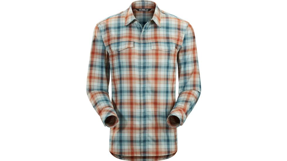 Arc'teryx Gryson Long Sleeve Shirt - Men's-Hemingray Vermillion-X-Large